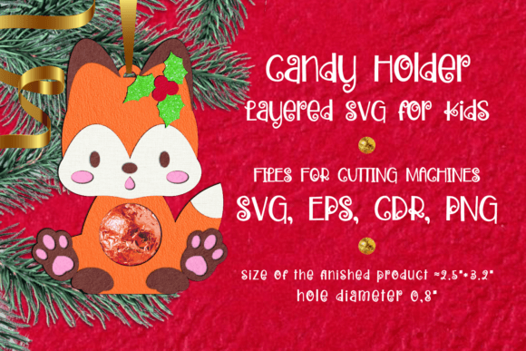 Download Baby Fox | Christmas Candy Holder - Fox Collection