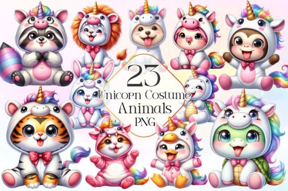 Download Unicorn Costume for Cute Animals Clipart - Cute animals clipart Collection