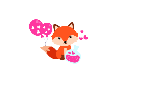 Download Baby Fox Cute Valentine &amp; Love Potion - Premium Resources